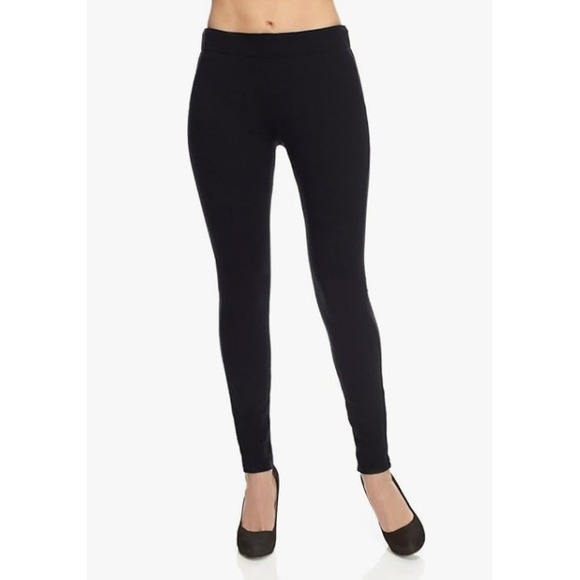 Miracle Pants - Miraclebody by Miraclesuit Black Ponte Leggings Size‎ 12 Tummy Control NWT